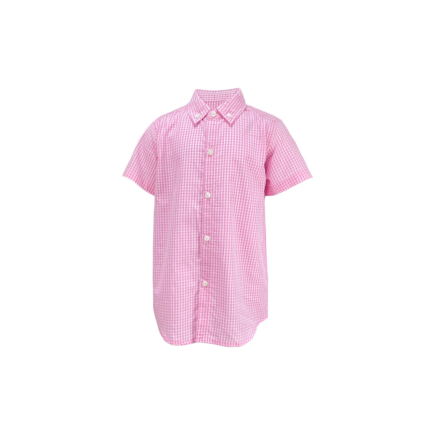 Ishtex ® Pink Short Sleeve Button Down Shirt