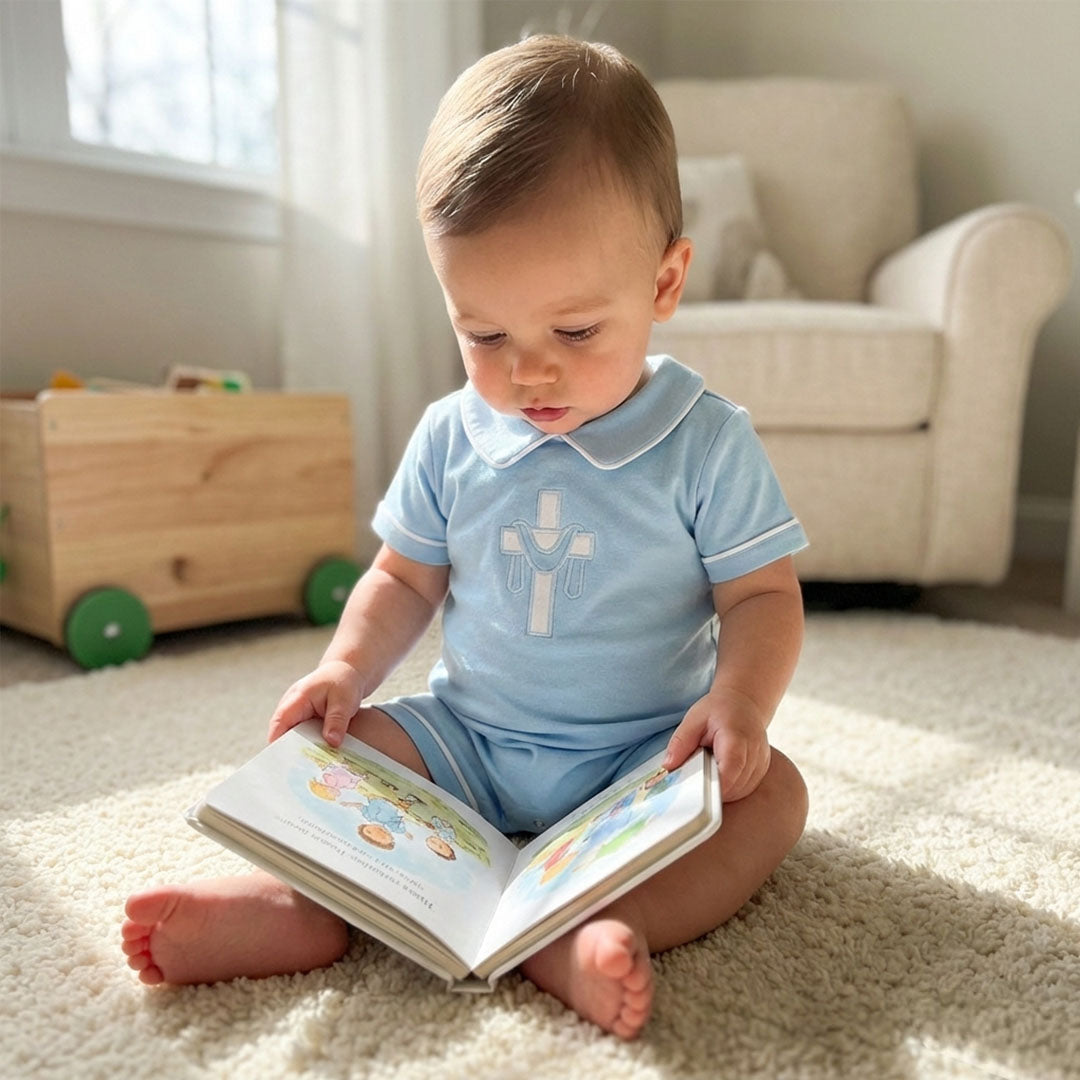 Cross Boy's Romper