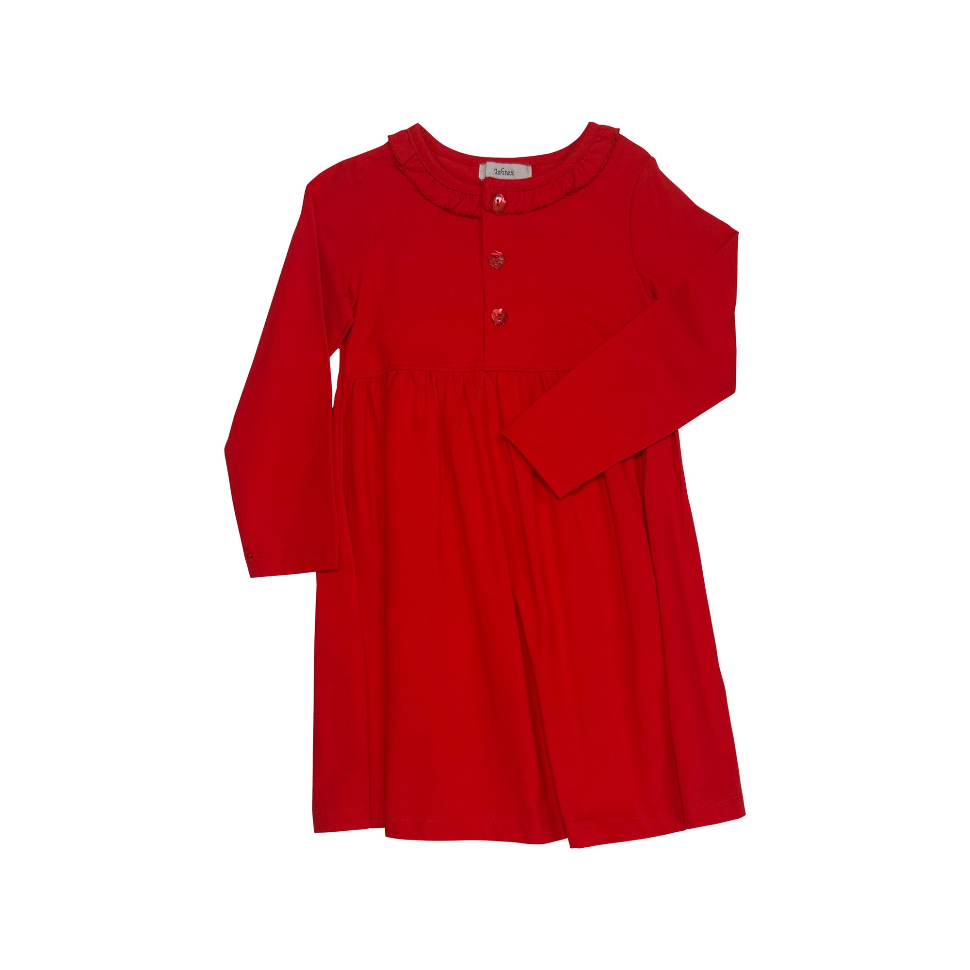 girl's dress, red, holiday