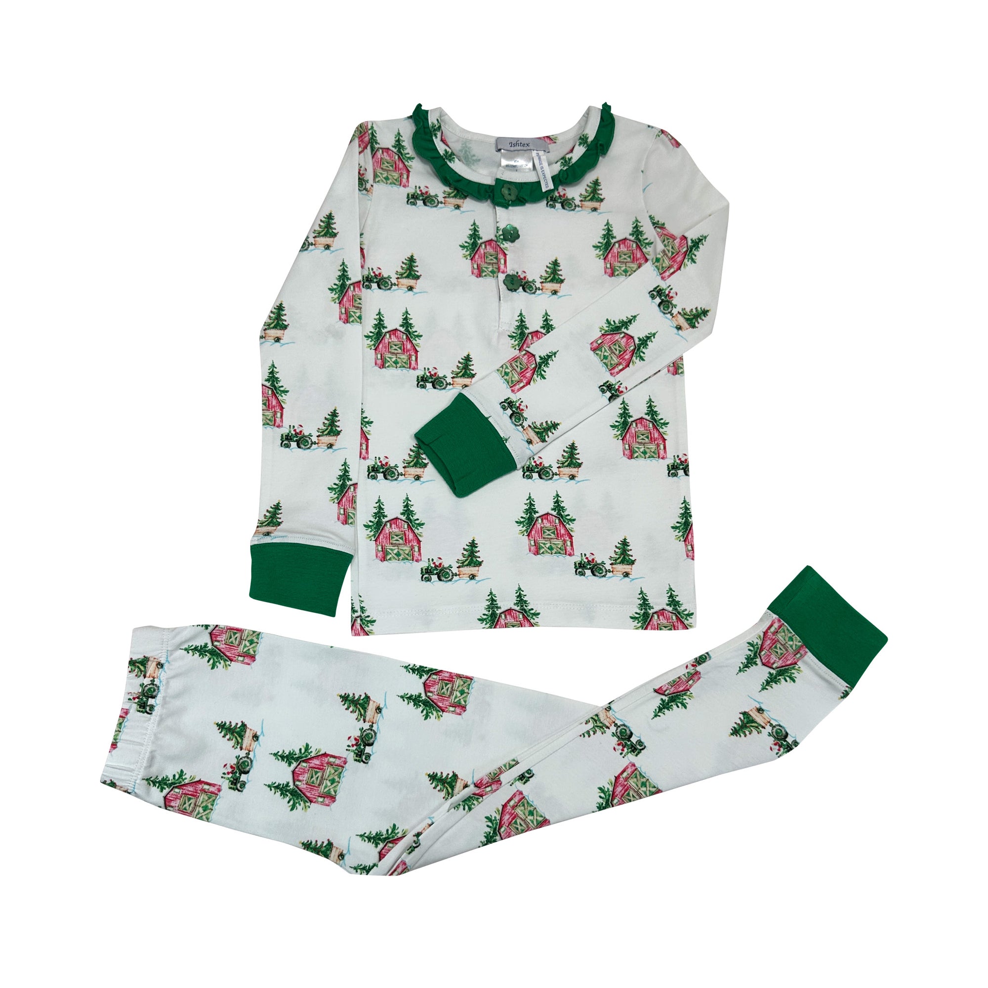Christmas Tree Farm Girl's PJ Set