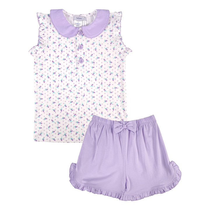 Girls Tractor Shorts Set by Ishtex