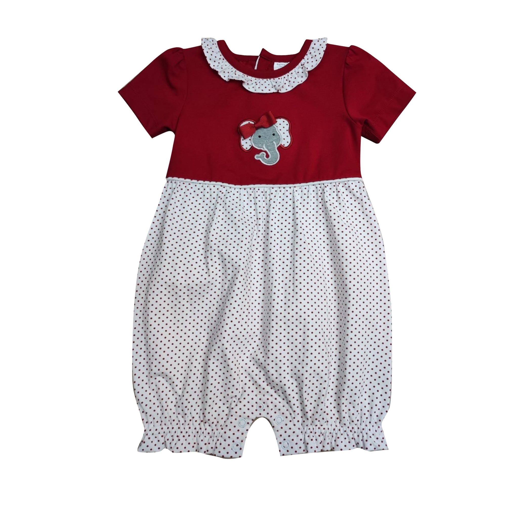 Elephant Girl's Bubble Romper