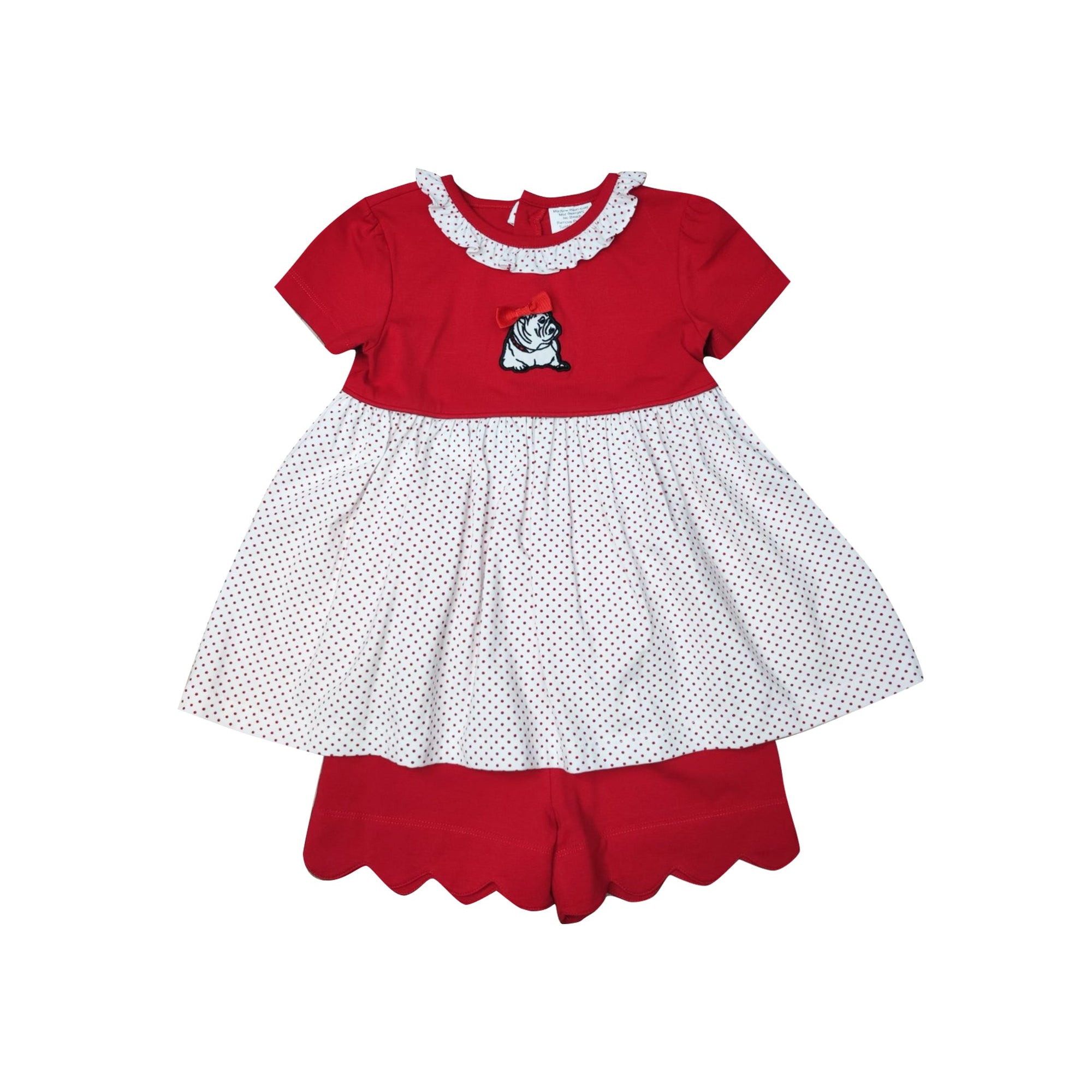 Bulldogs Girl's Shorts Set