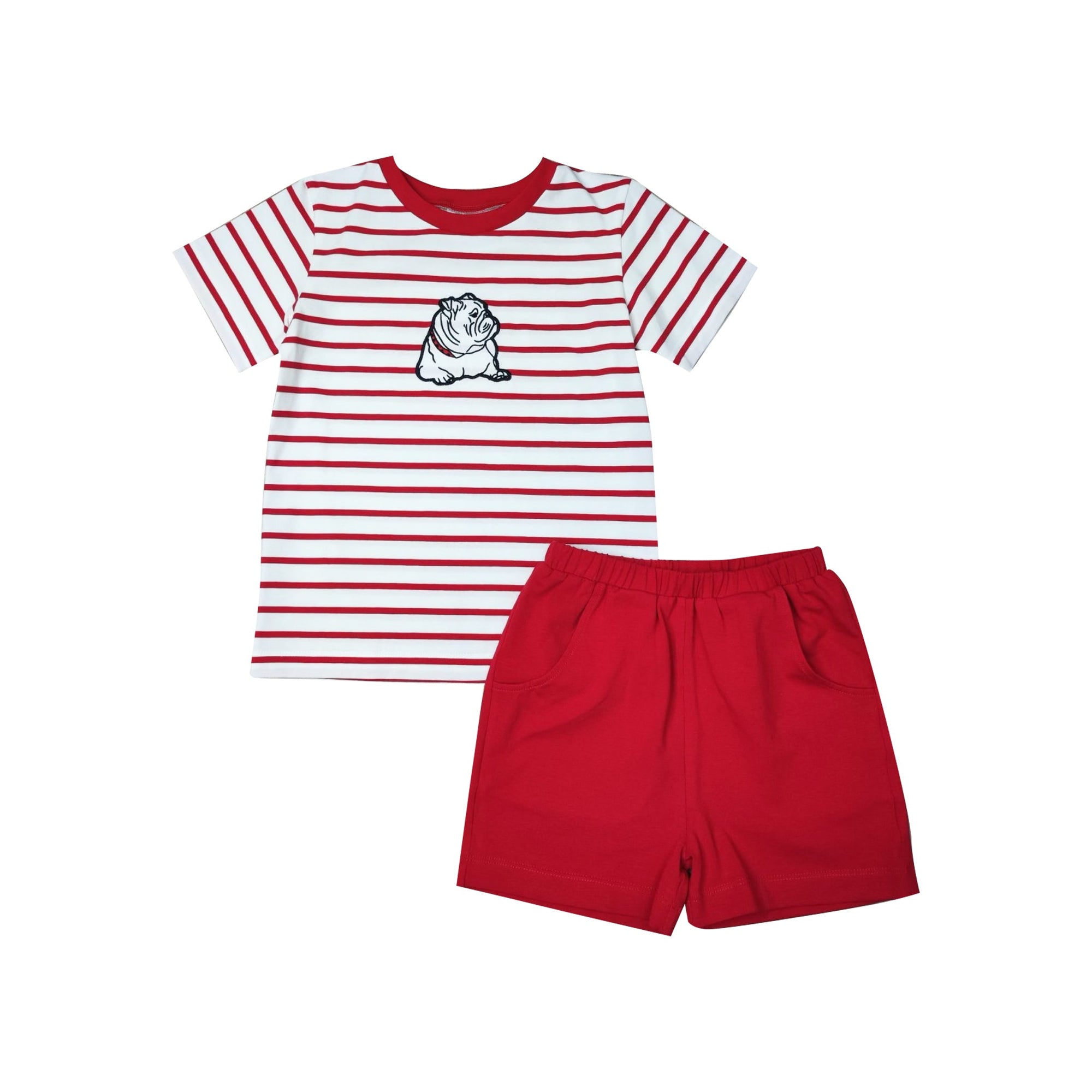 Bulldog Boy's Shorts Set