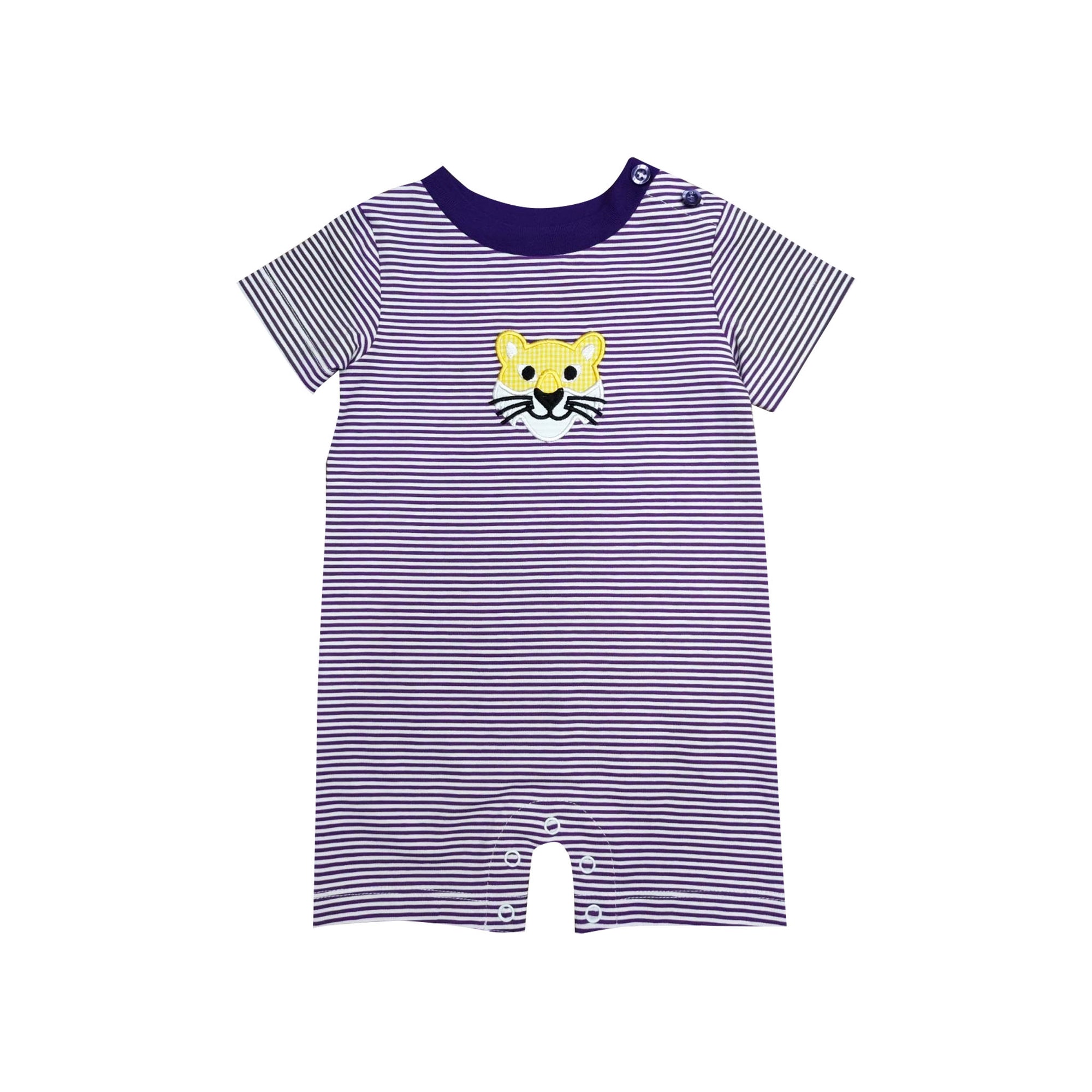 Yellow Tiger Boy's Romper