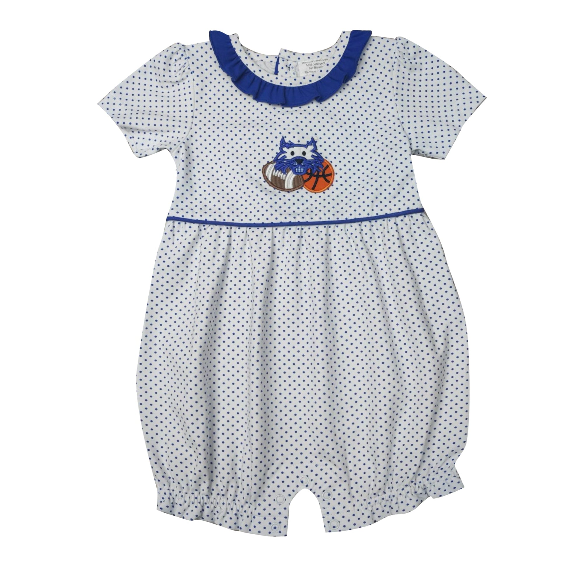 Royal Blue Wildcat Girl's Bubble