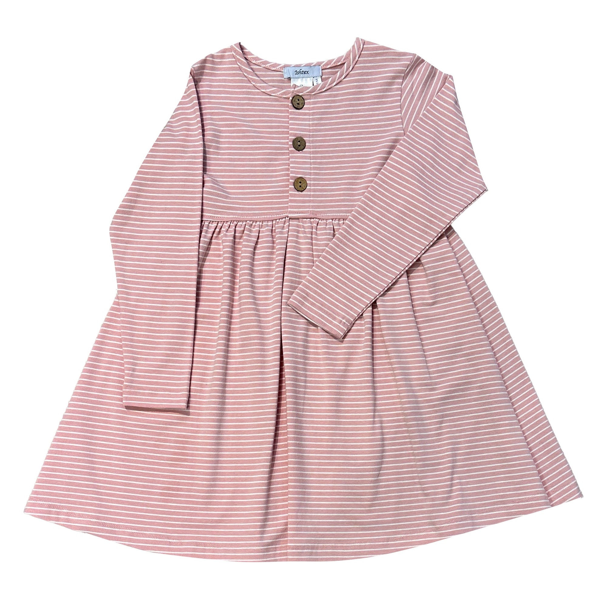 Rose Pink Stripe Dress