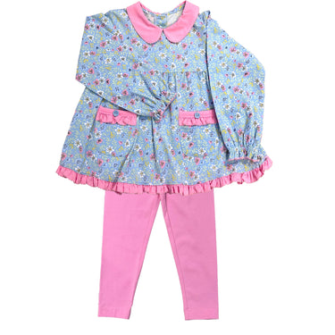 Girls Flower Leggings Set by Ishtex main image 1