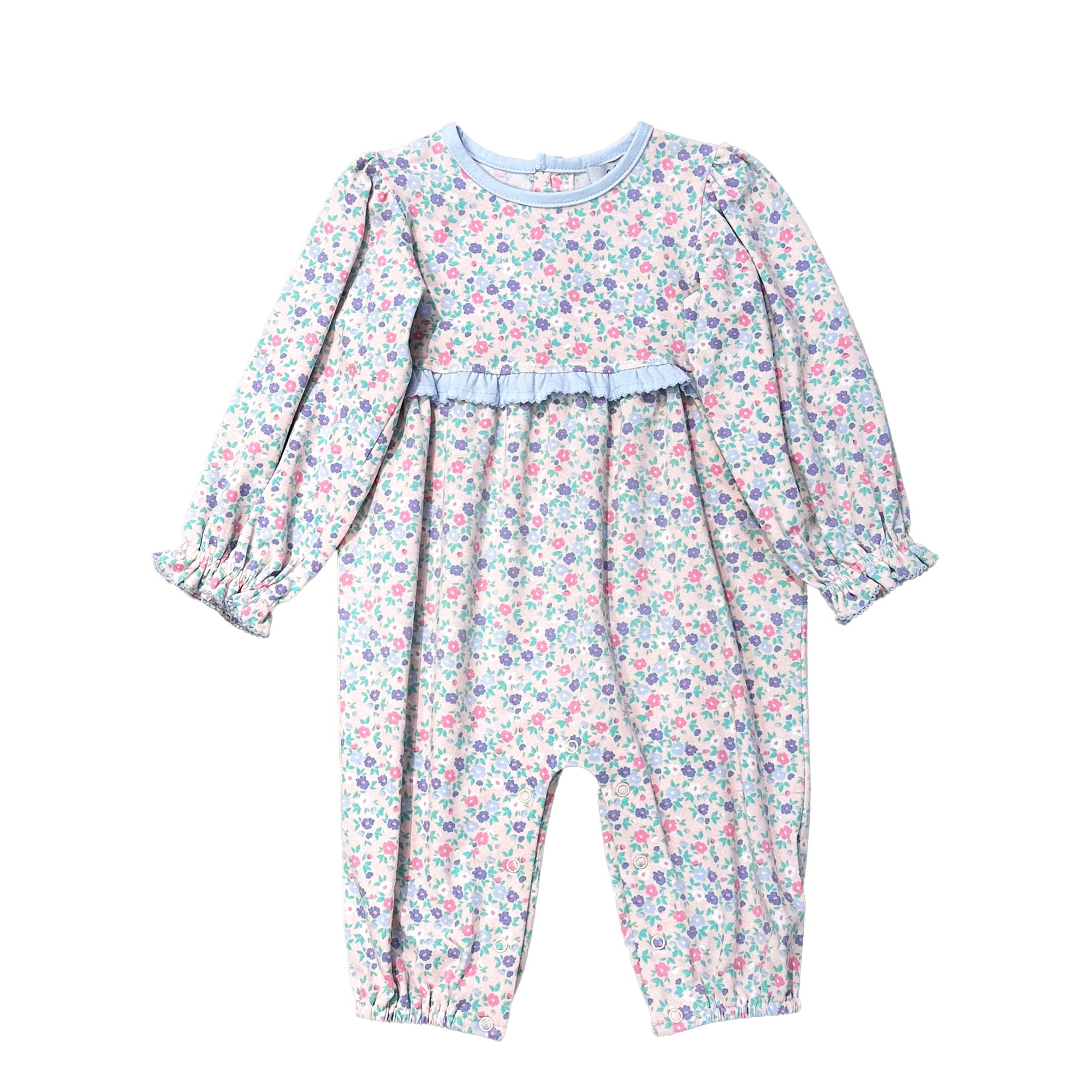 Ditsy Flower Girl's Romper