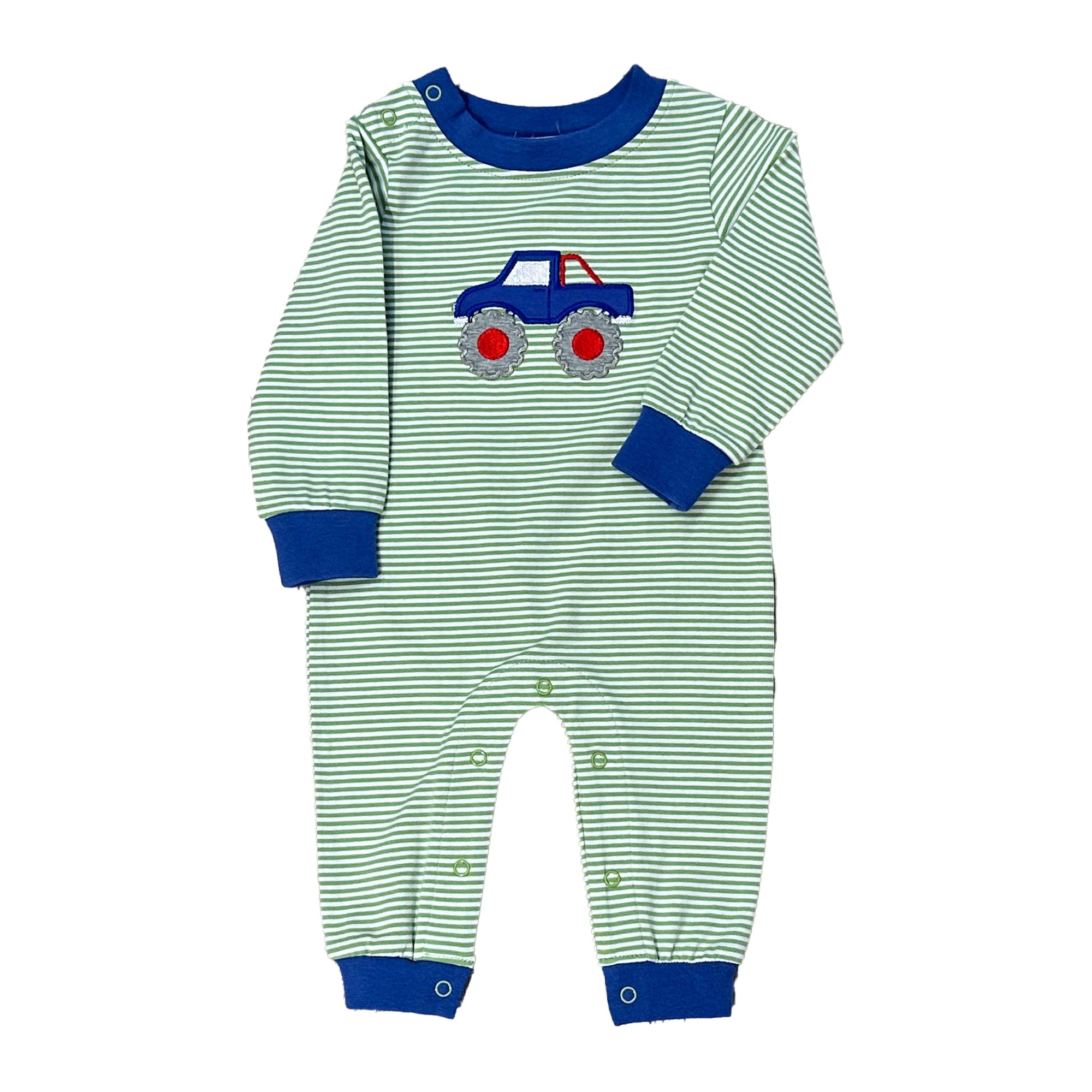 Monster Truck Boy's Romper