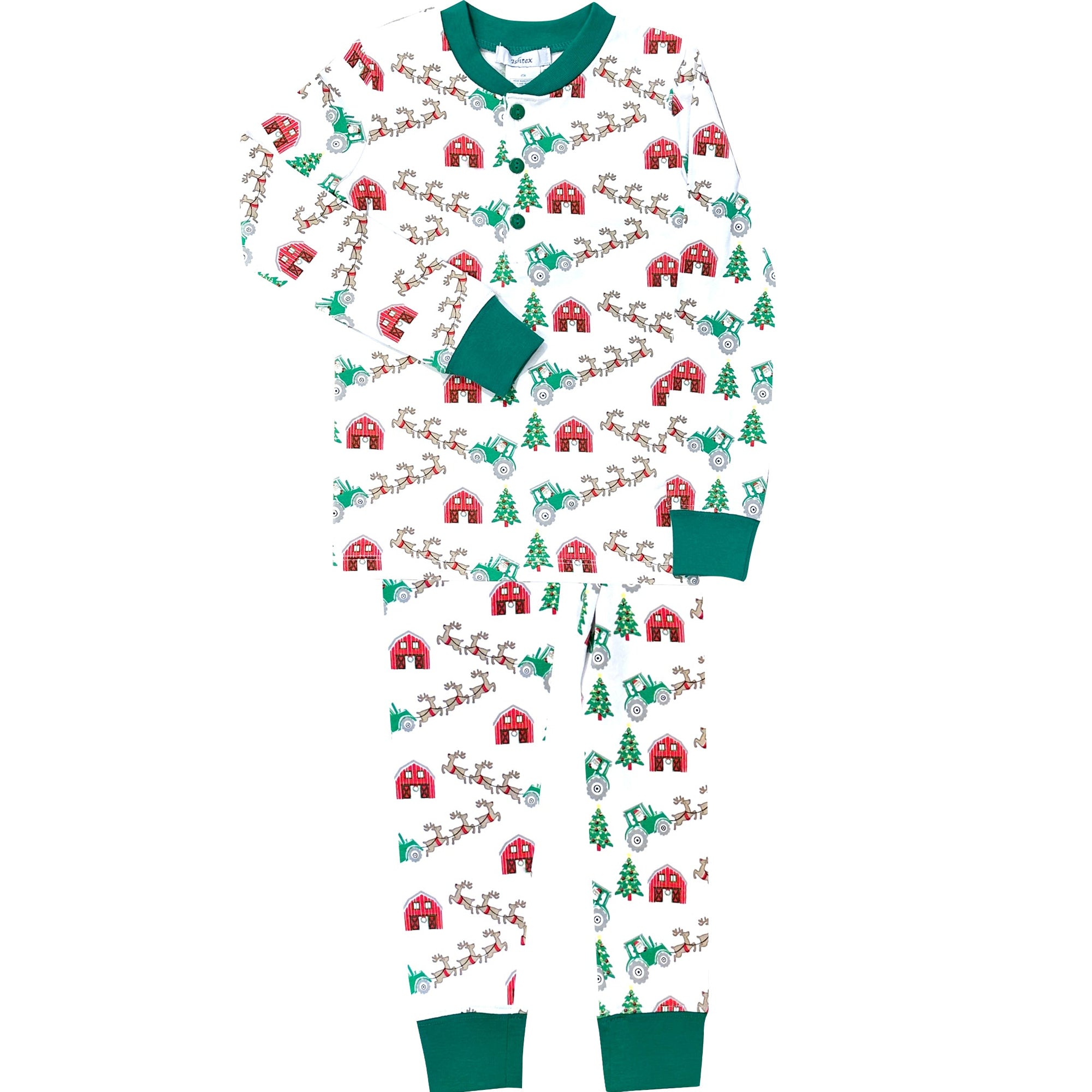 Christmas At The Farm Boy's Pajama Set