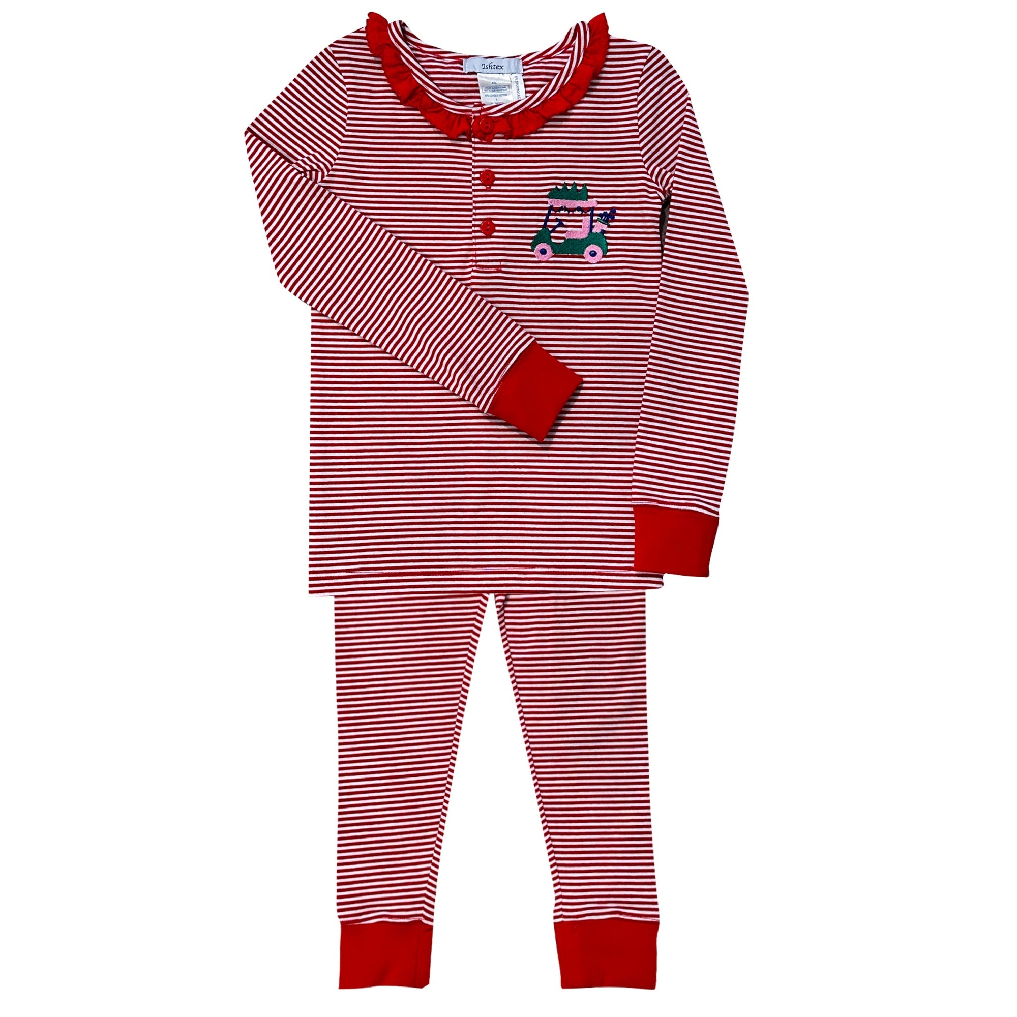 Golfing Holiday Girl's Pajama Set