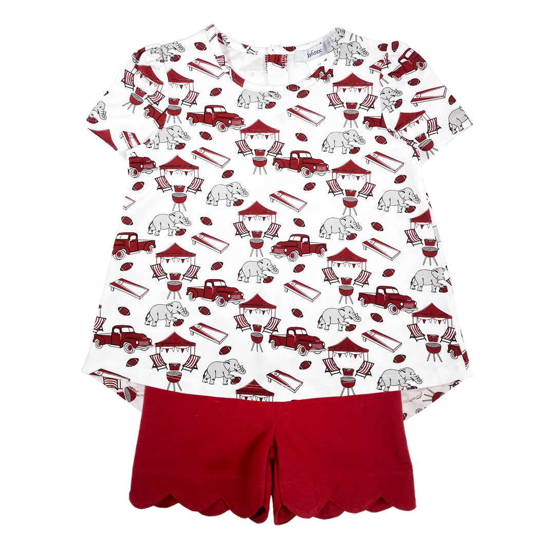 Elephant Girl's Shorts Set