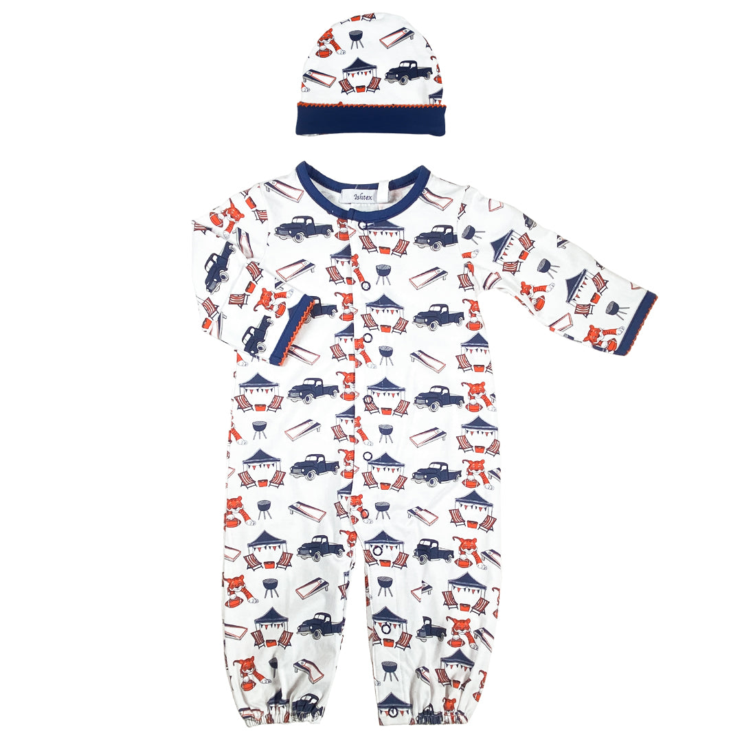 Tiger Day Gown & Hat Set
