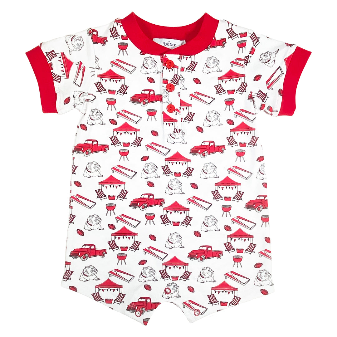 Bulldog Boy's Romper