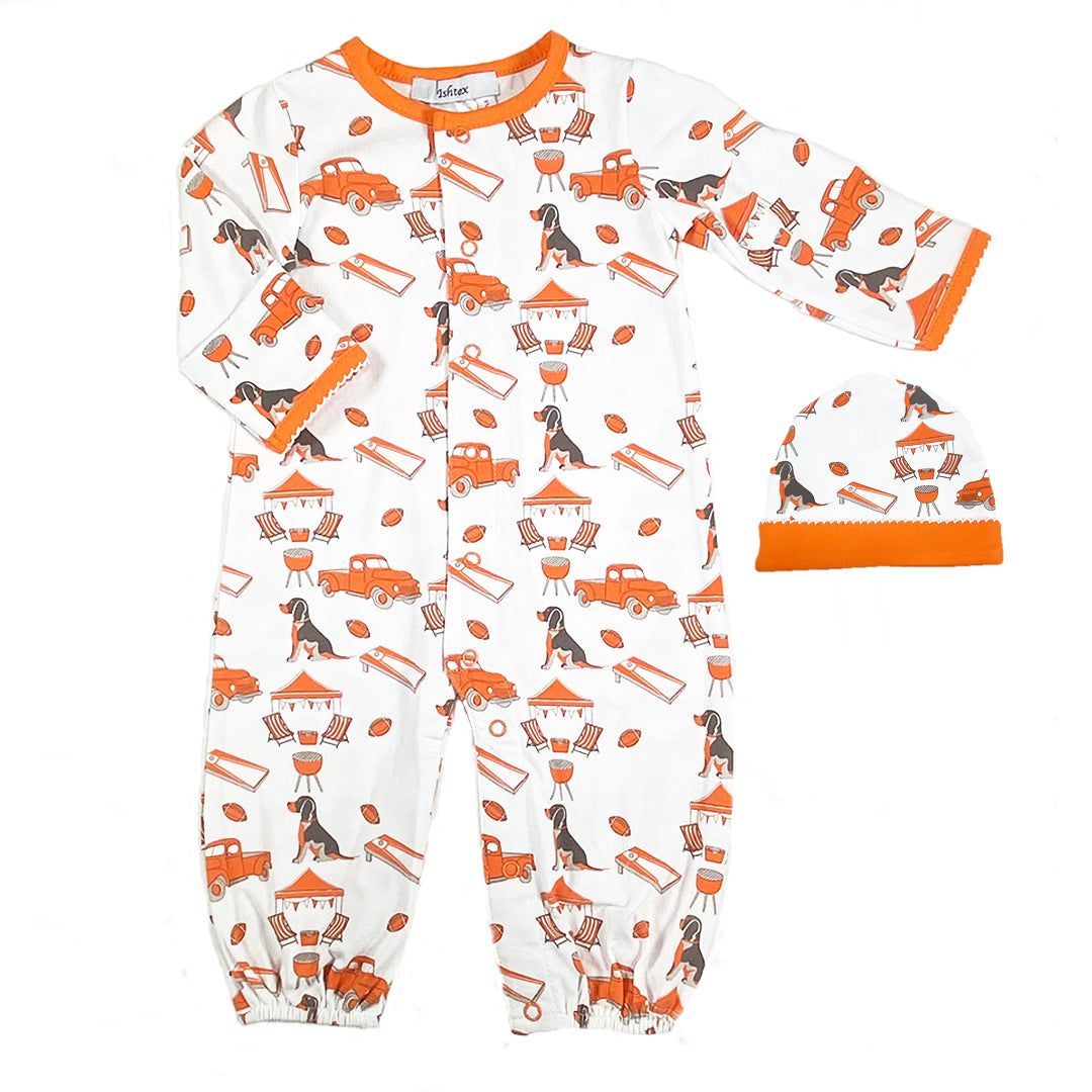Hound Dog Day Gown & Hat Set