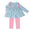 Floral Girl's Leggings Set