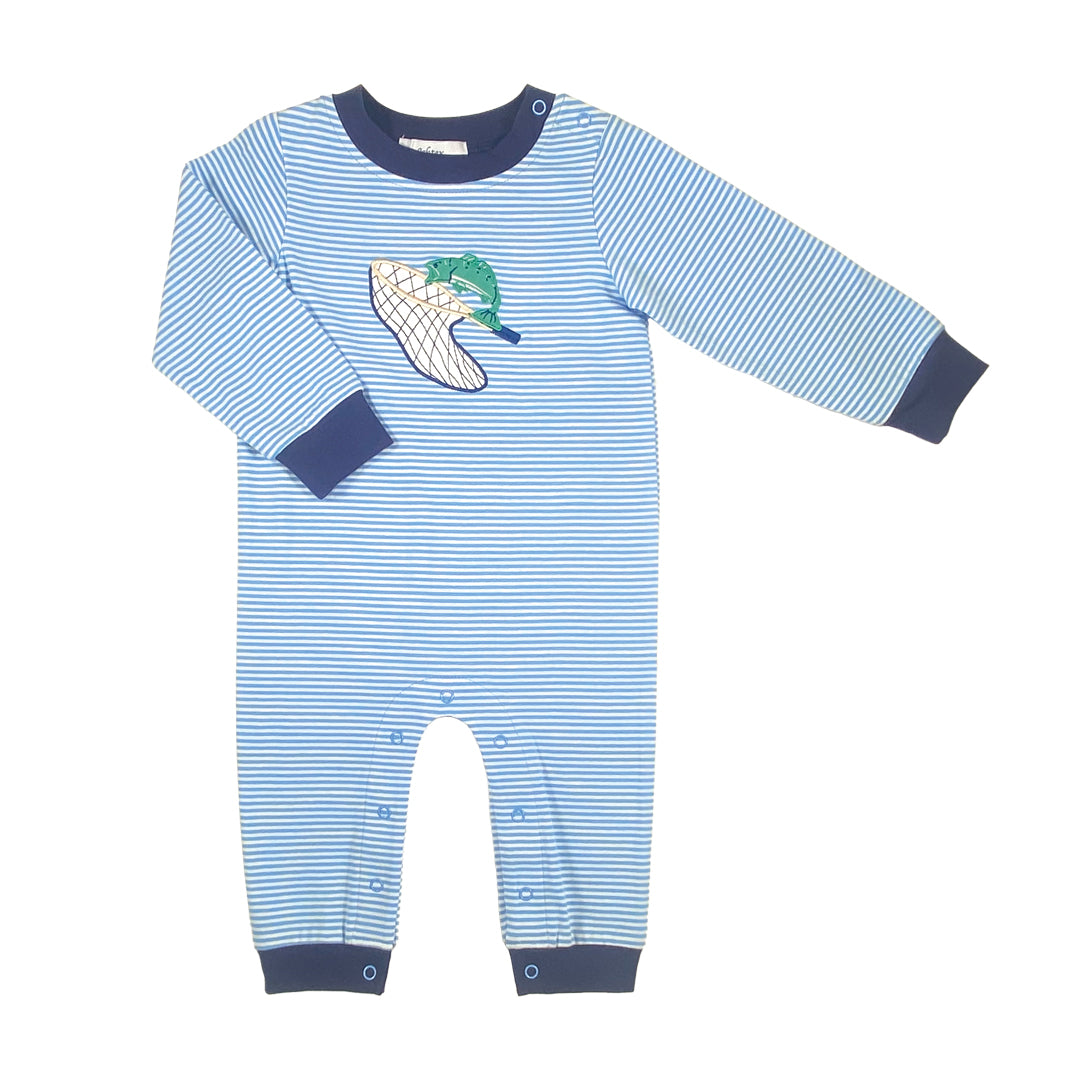 Trout Boy's Romper