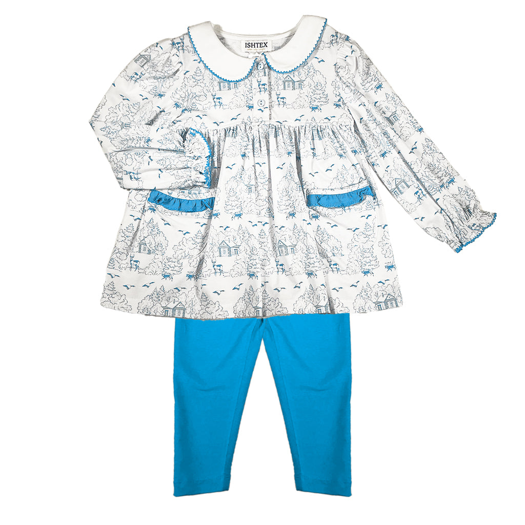 Log Cabin Girl's Leggings Set