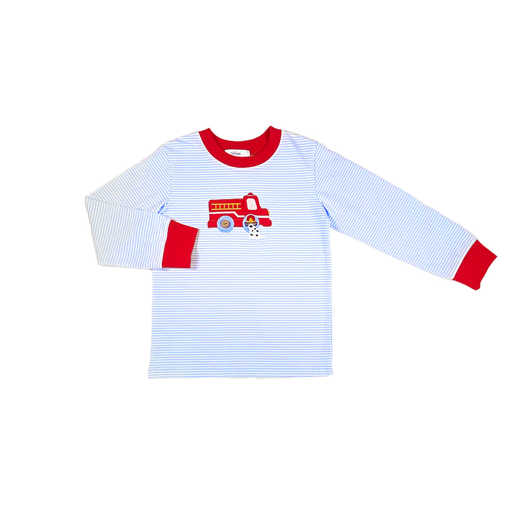 Fire Engine Boy's Pants Set