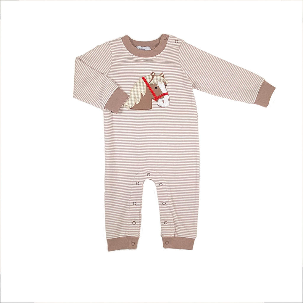 Horse Boy's Romper