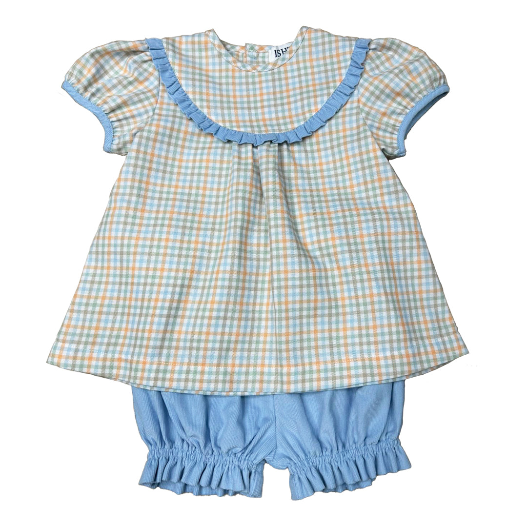 Plaid Bloomers Set