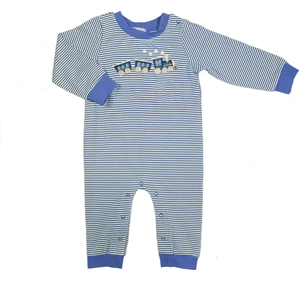 Train Boy's Romper
