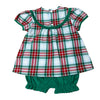 Red & Green Plaid Bloomers Set