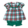 Red & Green Plaid Bloomers Set