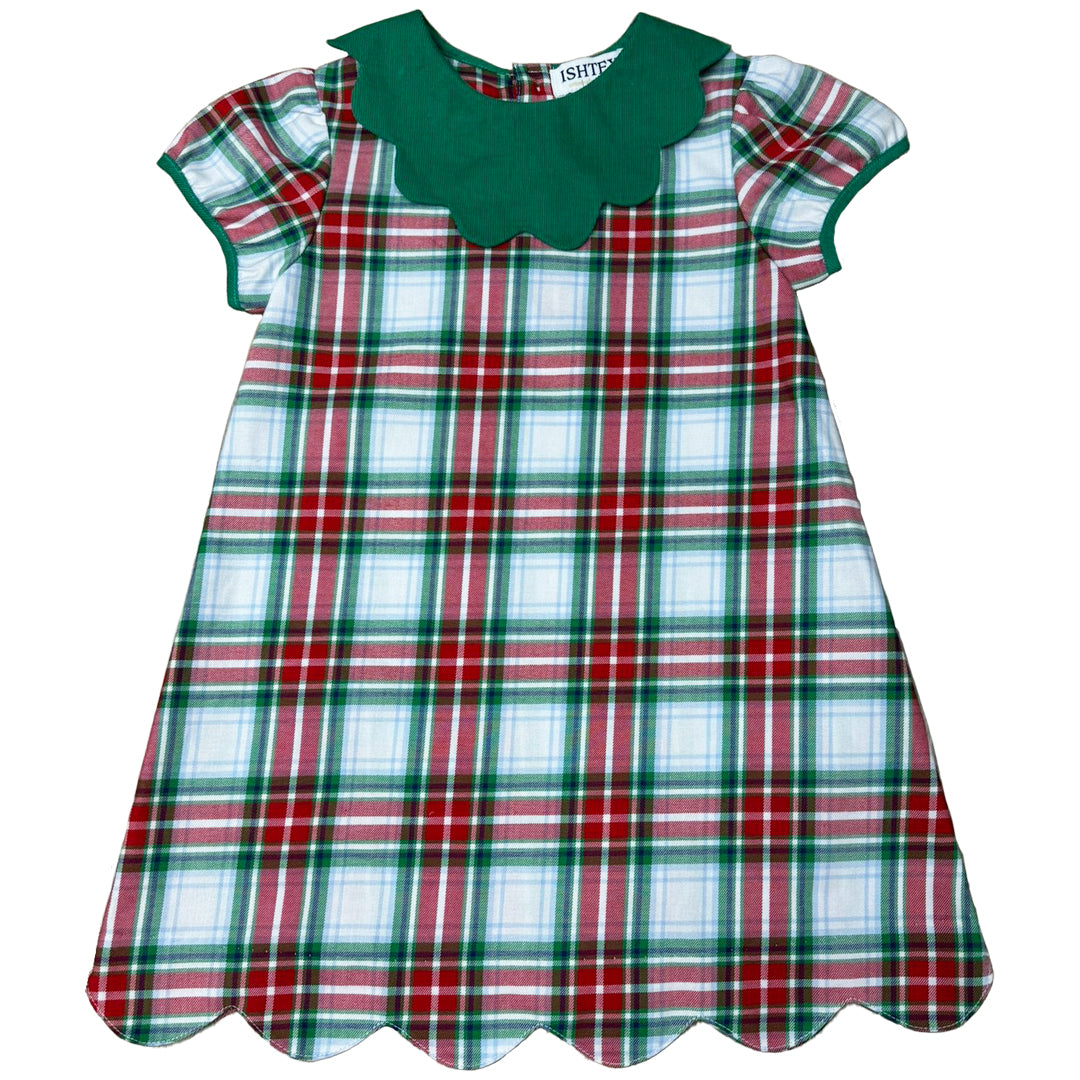 Red & Green Plaid Dress