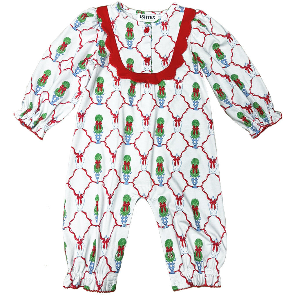 Topiary Girl's Romper