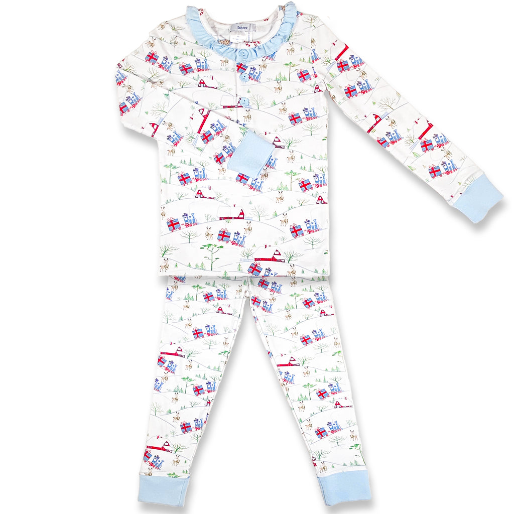 Christmas Train Girl's PJ Set