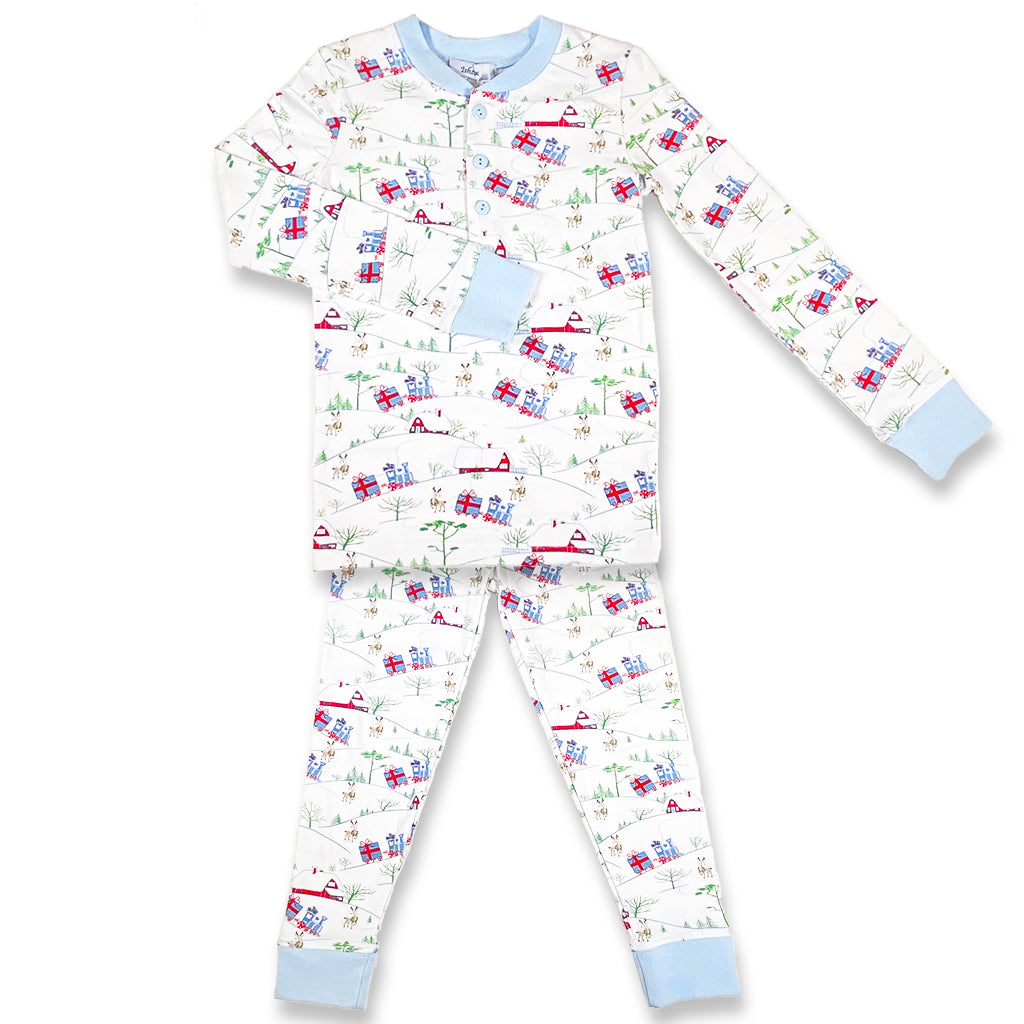 Christmas Train Boy's PJ Set