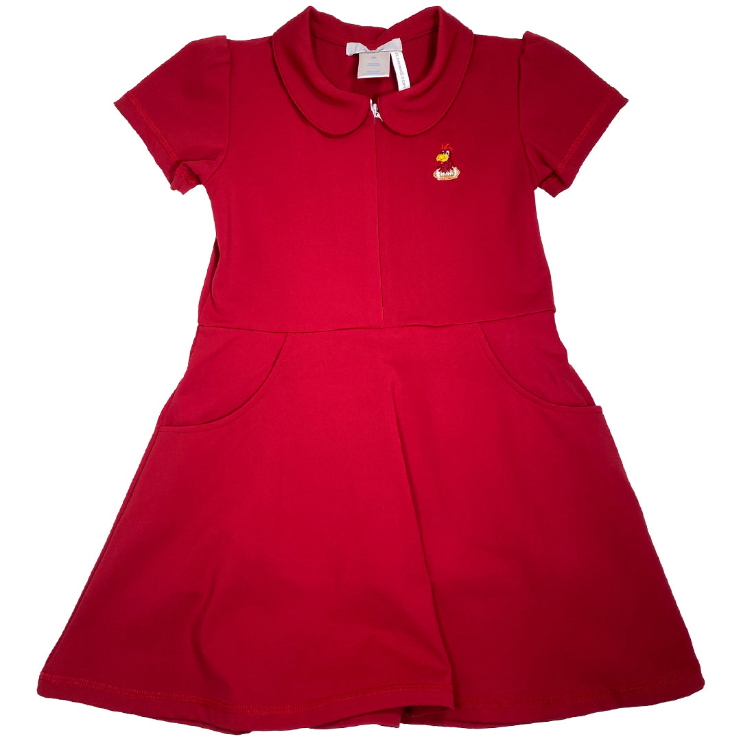 Garnet Rooster Applique Activewear Dress