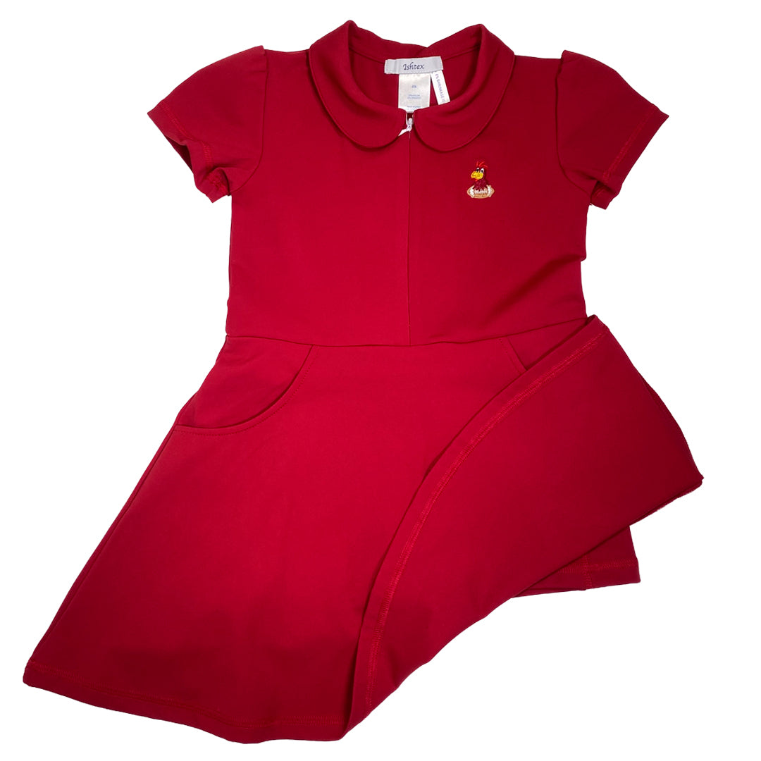 Garnet Rooster Applique Activewear Dress