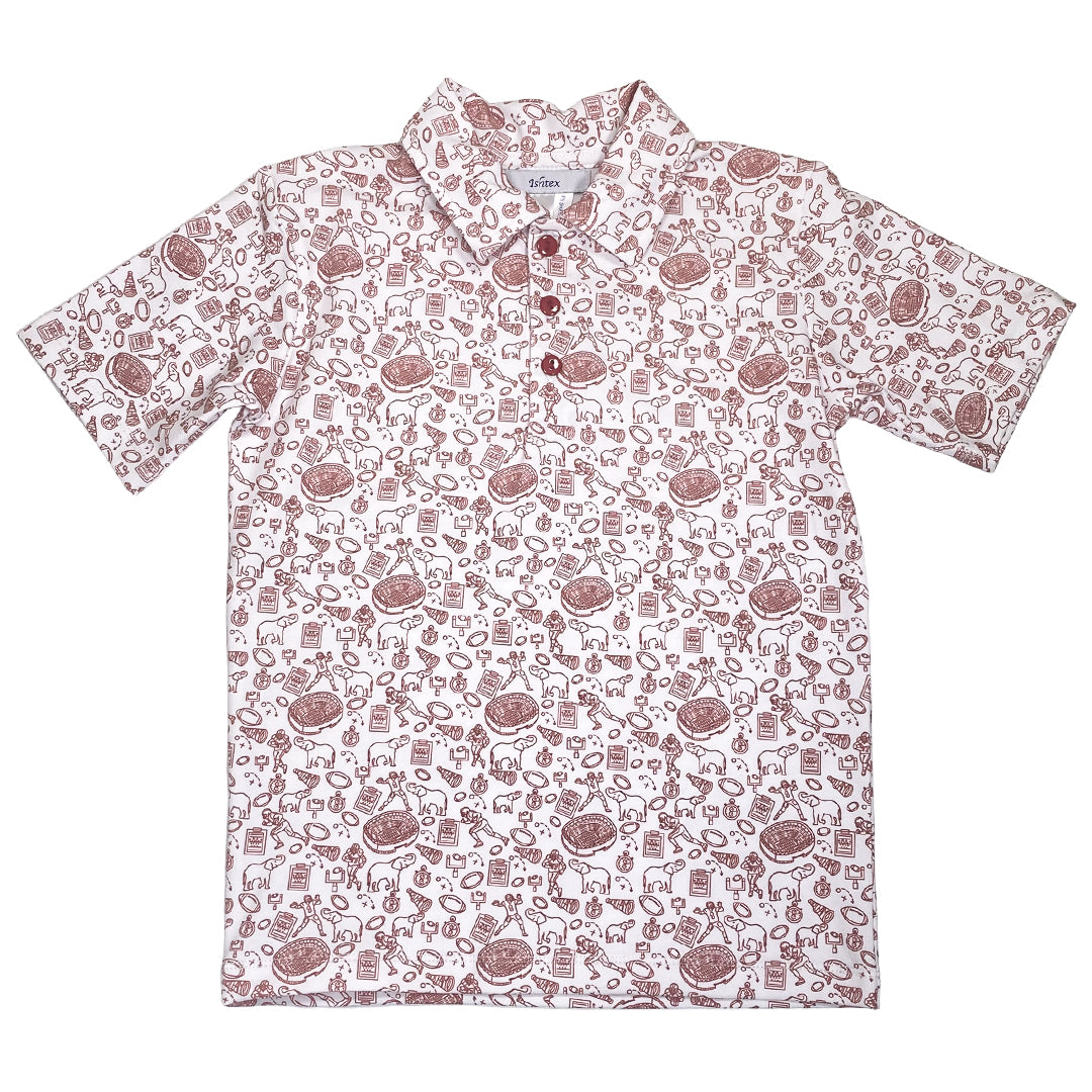 Elephant Activewear Boy's Polo Shirt