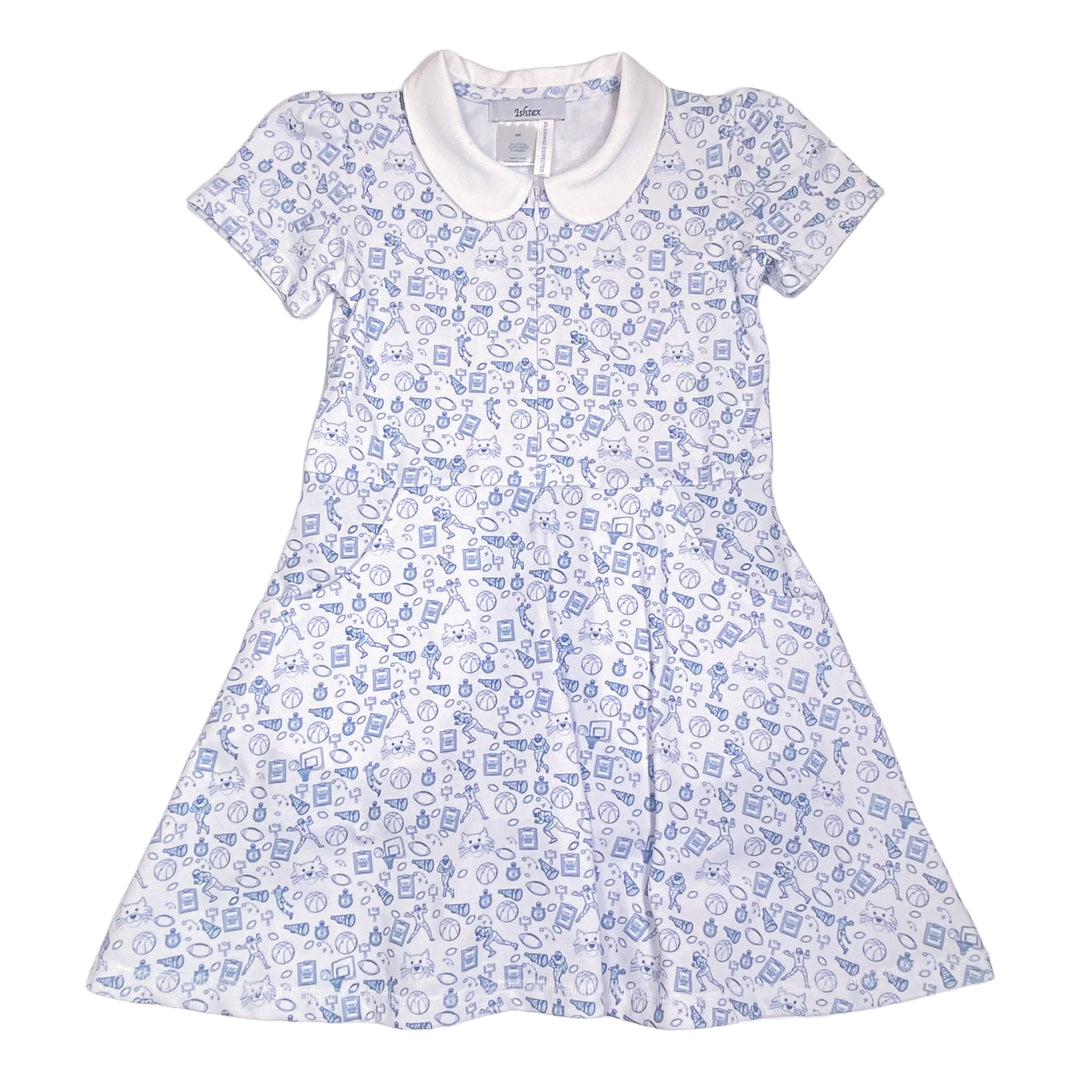 Royal Blue Wild Cat Activewear Girl's Dress