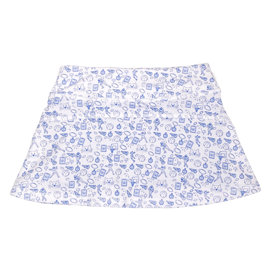 Royal Blue Wild Cat Activewear Girl's Skorts