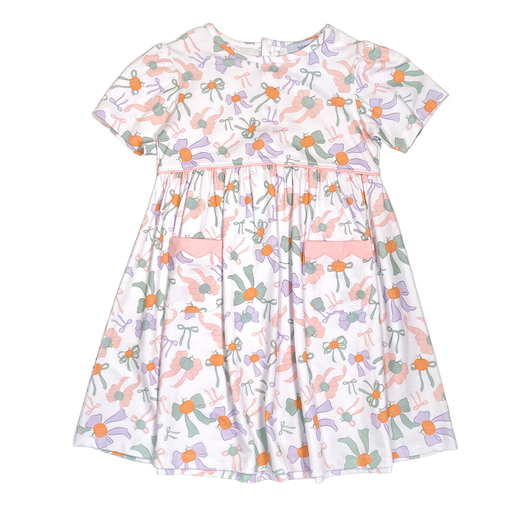 Pumpkin Girl's Empire Dress