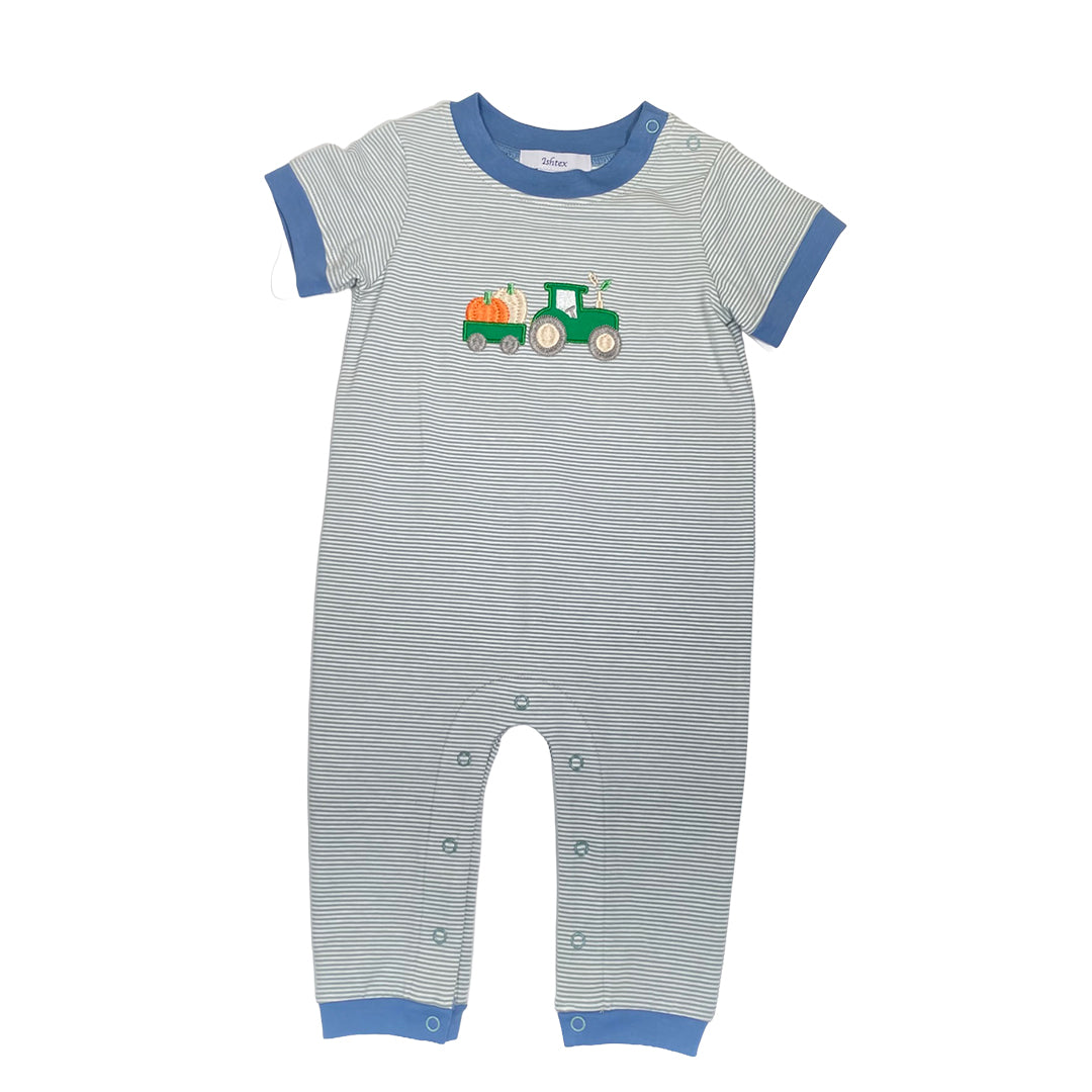 Pumpkin Applique Boy's Romper