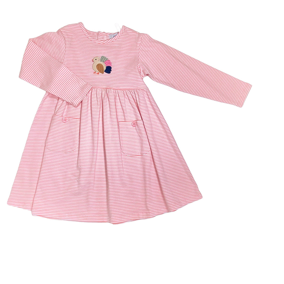 Turkey Applique Girl's Empire Dress