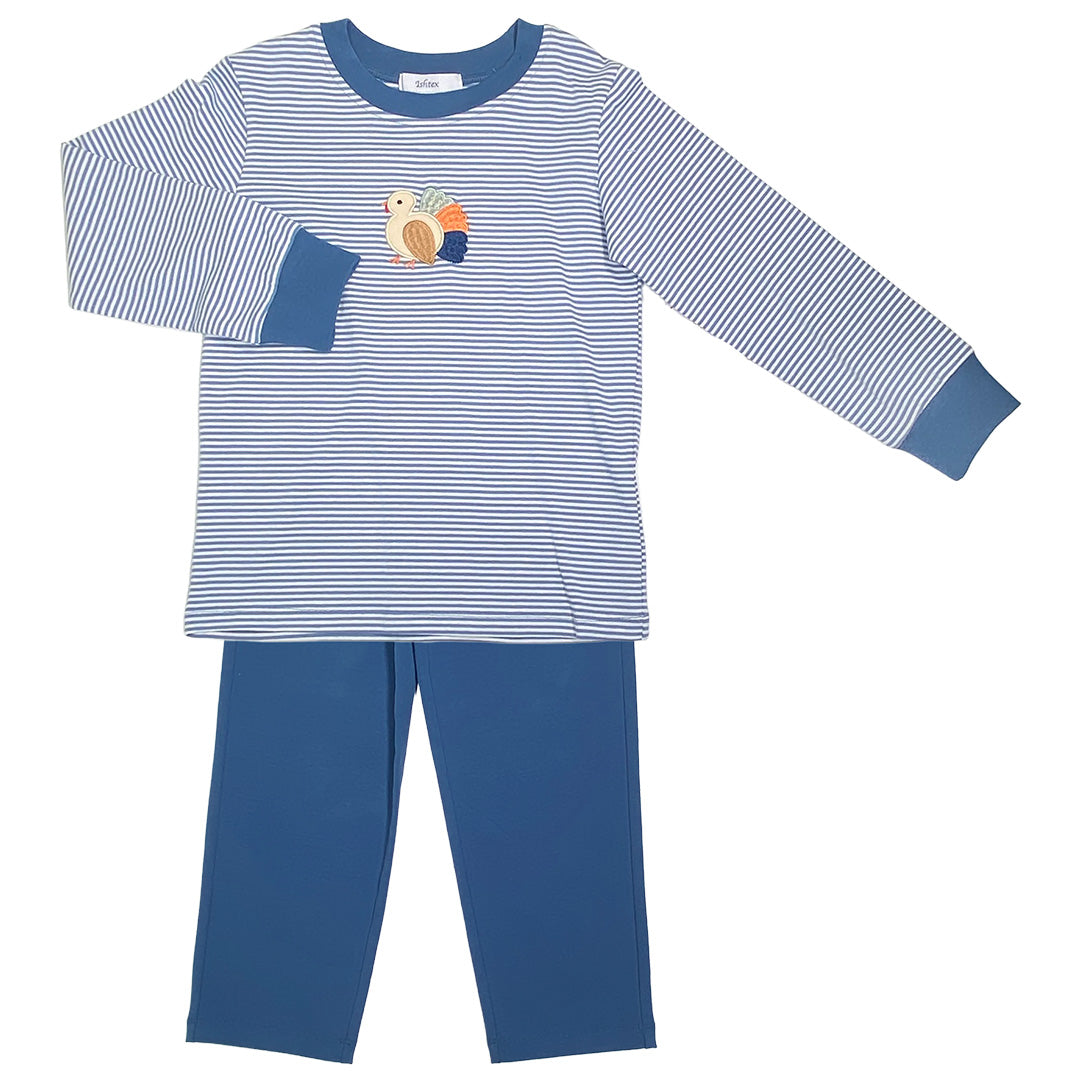 Turkey Applique Pants Set