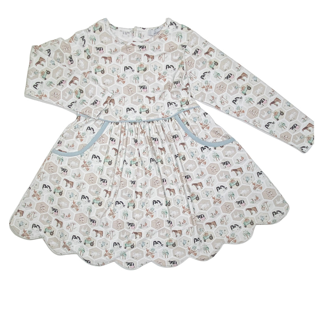 Farm Life Empire Girl's Dress