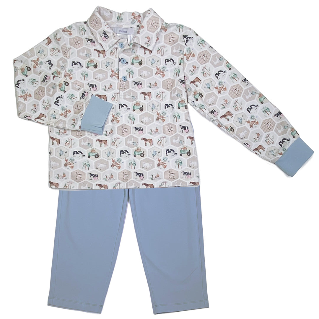Farm Life Boy's Pants Set