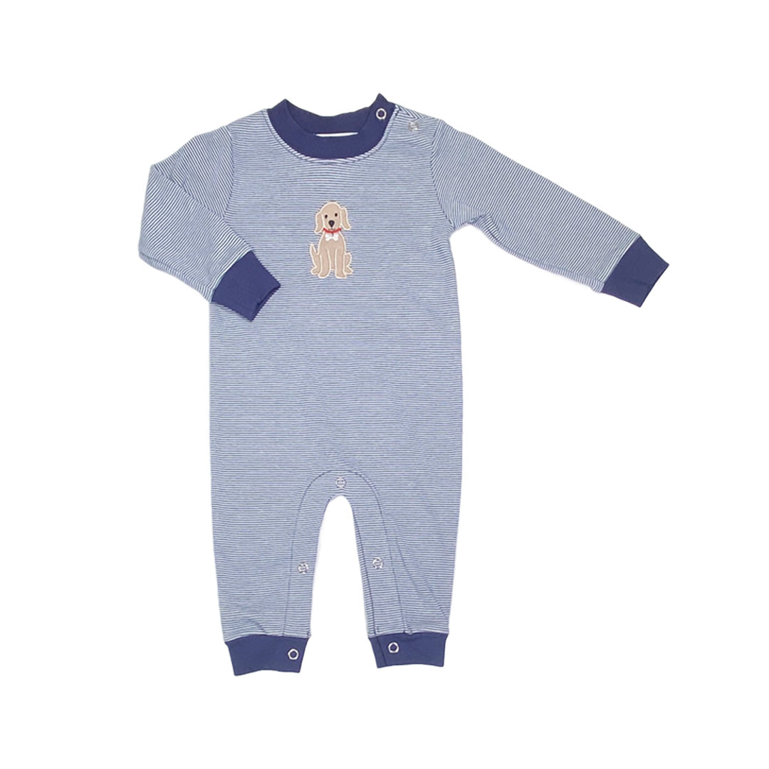 Dog Applique Boy's Romper