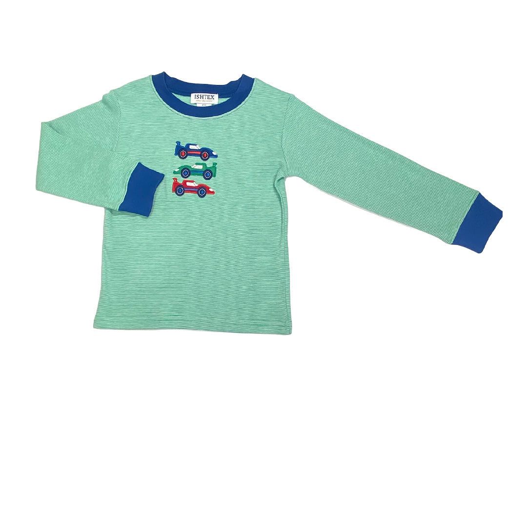 Race Car Applique Boy's T-Shirt
