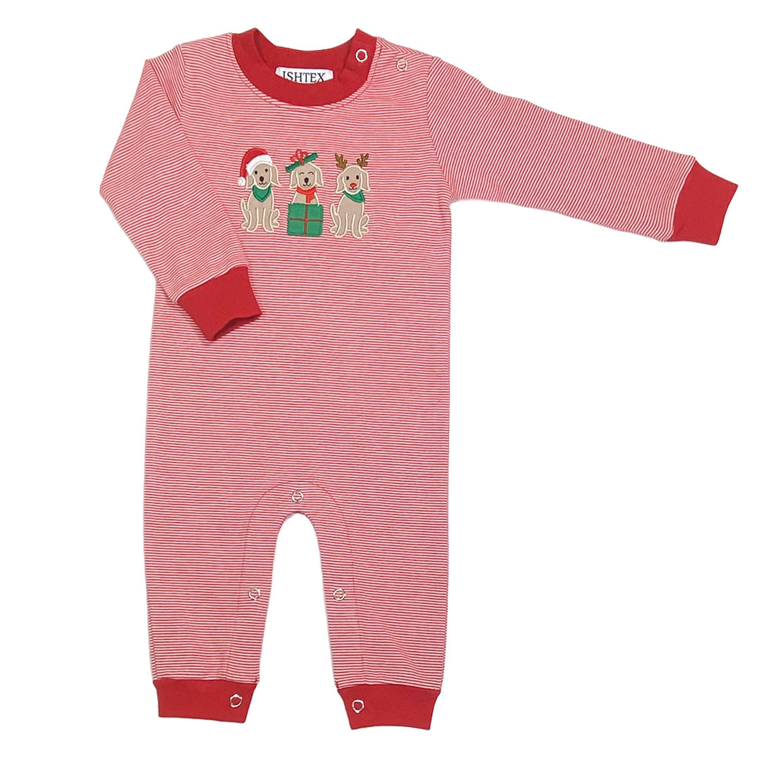 Dog Trio Boy's Romper