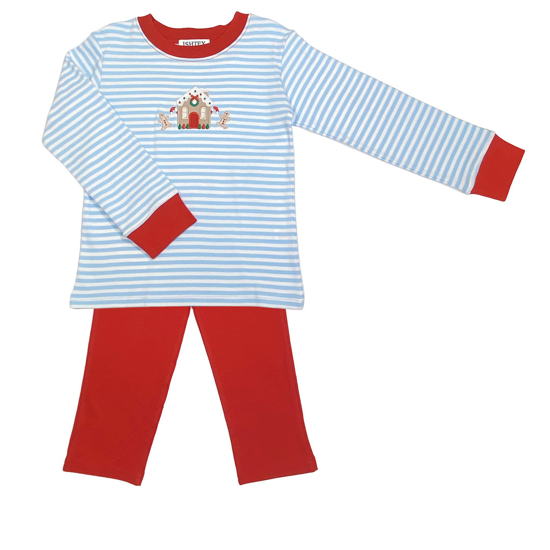 Gingerbread Boy's Pants Set