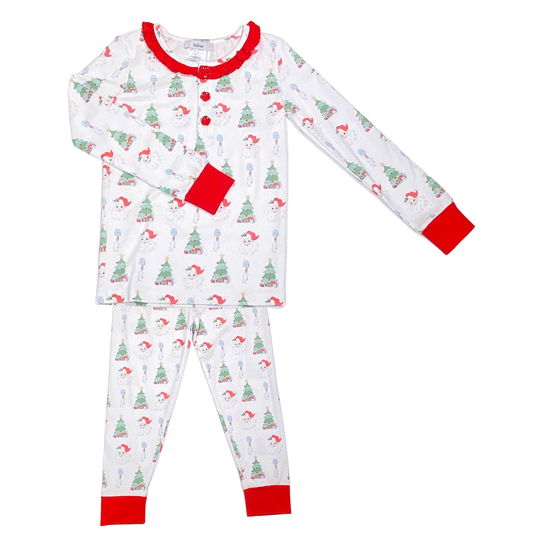 Santa Girl's PJ Set
