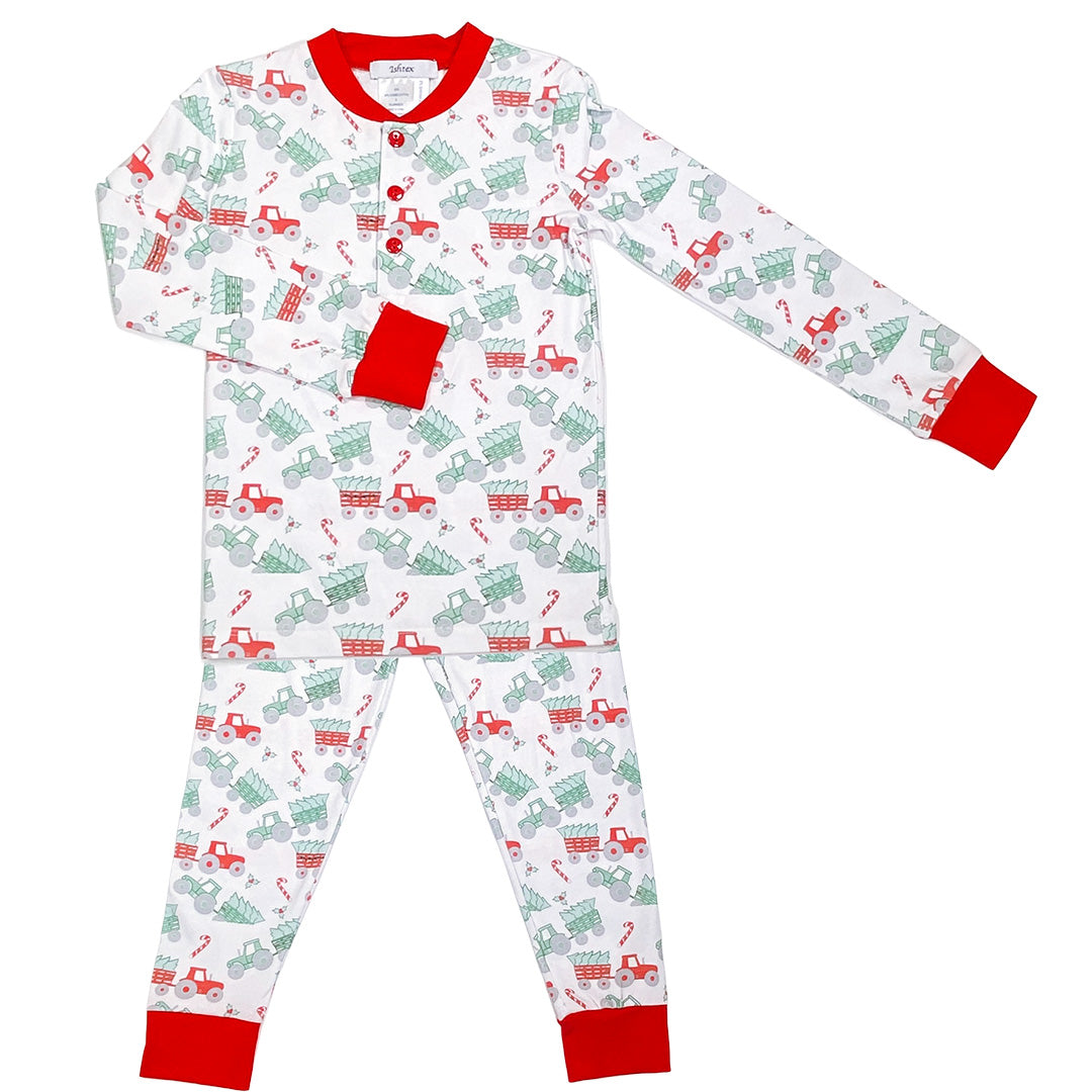 Santa's Tractor Boy's PJ Set